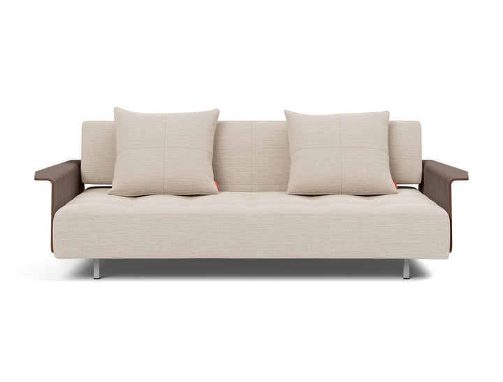 Canapea extensibila cu brate Long Horn D.E.L., tesatura la alegere #material_612-blida-sand-grey