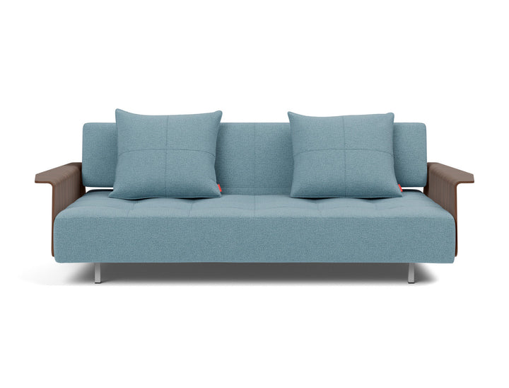 Canapea extensibila cu brate Long Horn D.E.L., tesatura la alegere #material_525-mixed-dance-light-blue
