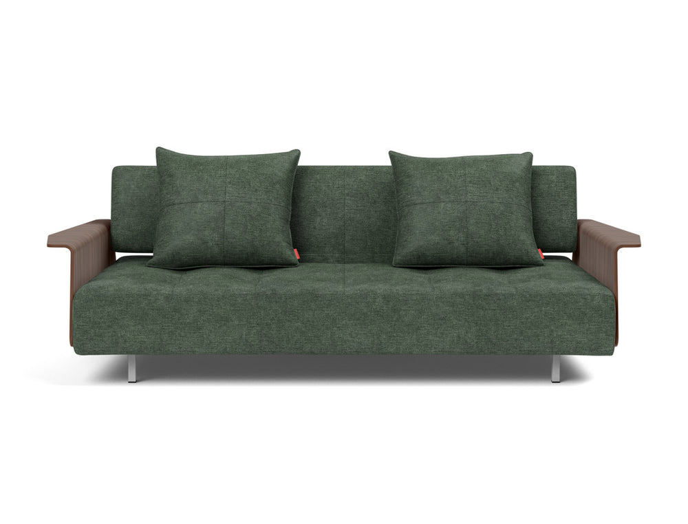 Canapea extensibila cu brate Long Horn D.E.L., tesatura la alegere #material_281-avella-pine-green