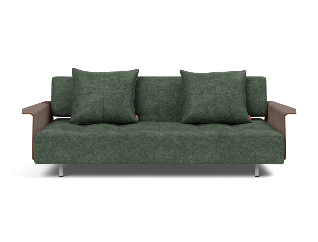 Canapea extensibila cu brate Long Horn D.E.L., tesatura la alegere #material_281-avella-pine-green