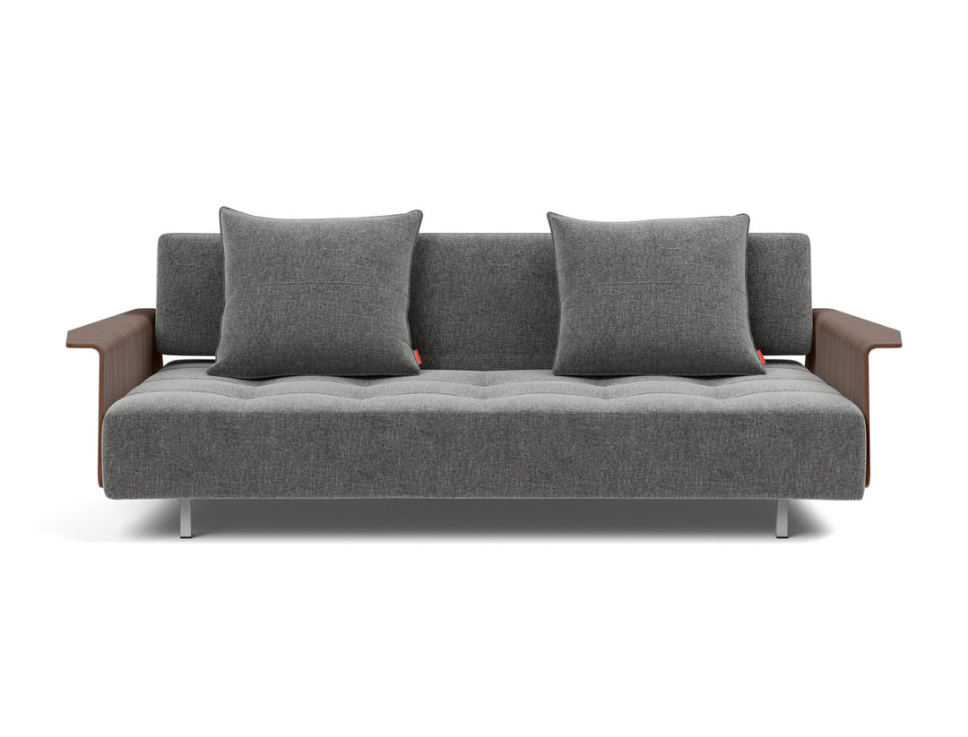 Canapea extensibila cu brate Long Horn D.E.L., tesatura la alegere #material_563-twist-charcoal