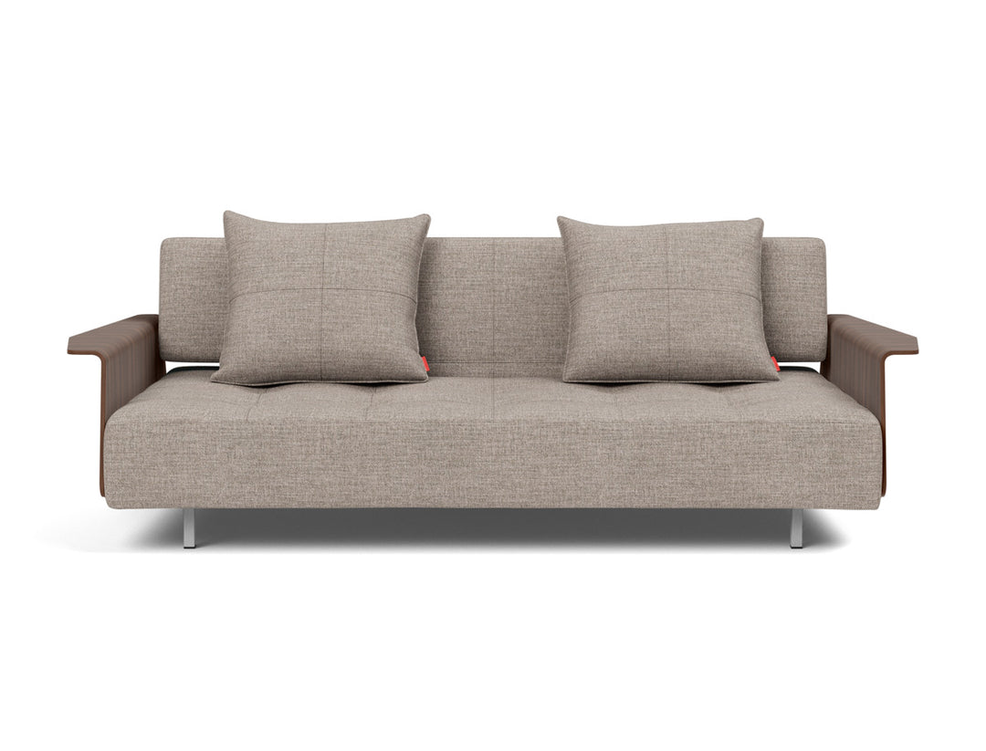Canapea extensibila cu brate Long Horn D.E.L., tesatura la alegere #material_472-yuveno-warm-grey