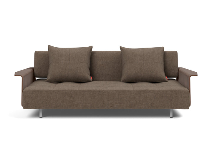 Canapea extensibila cu brate Long Horn D.E.L., tesatura la alegere #material_411-esina-cedar-brown