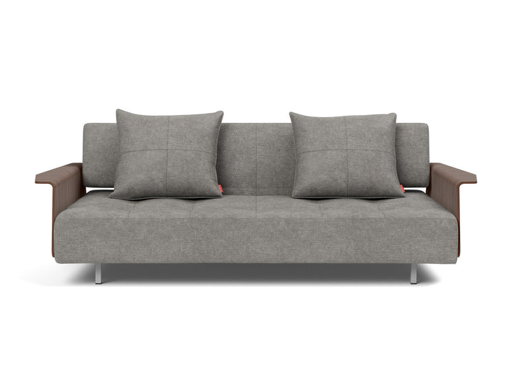 Canapea extensibila cu brate Long Horn D.E.L., tesatura la alegere #material_282-avella-warm-grey