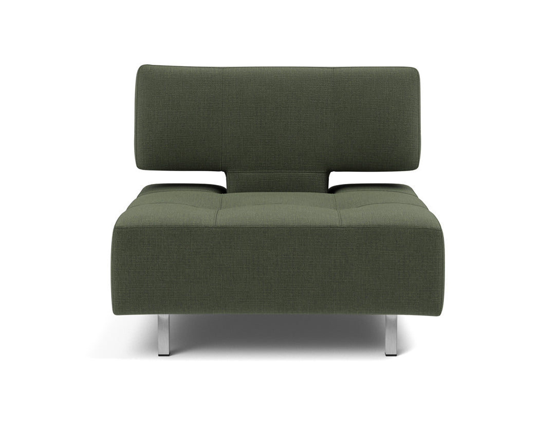 Fotoliu extensibil Long Horn D.E.L. 115x85 cm, tesatura la alegere #material_413-esina-olive-green