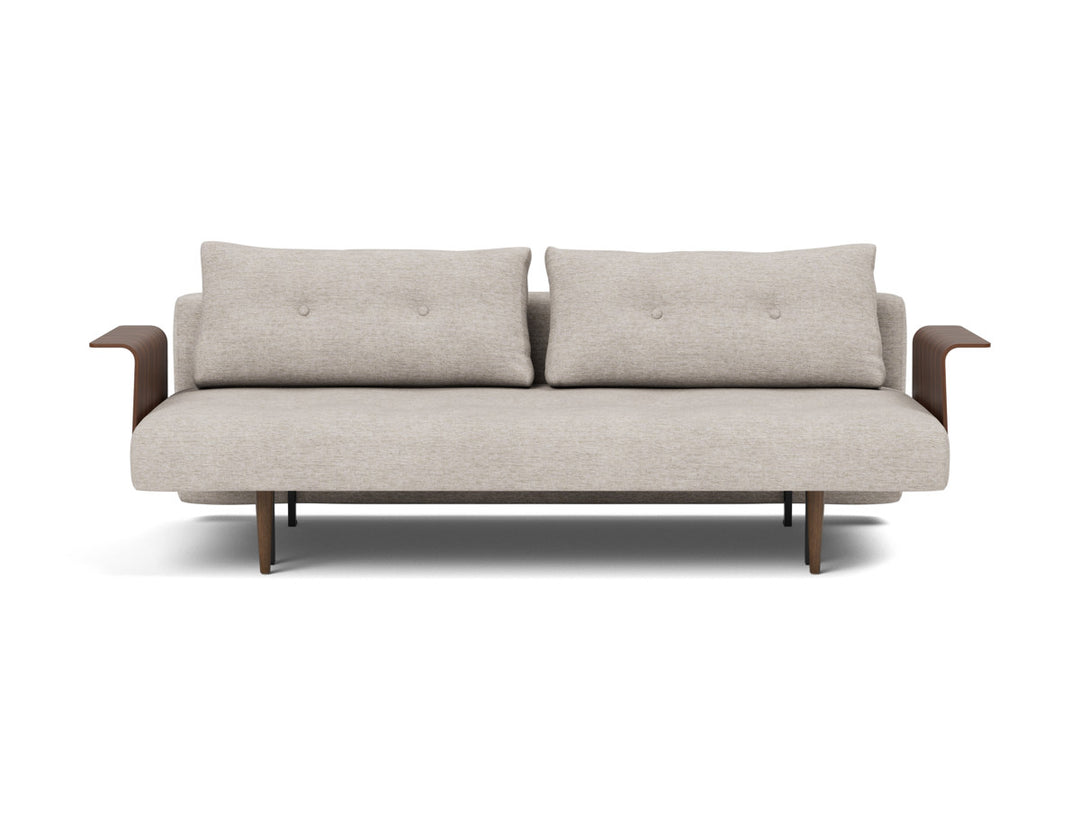 Canapea extensibila cu brate Recast Dark Styletto 140x200 cm, tesatura la alegere #material_471-yuveno-sand