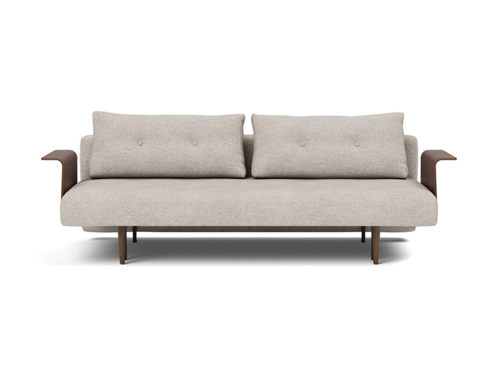 Canapea extensibila cu brate Recast Dark Styletto 140x200 cm, tesatura la alegere #material_471-yuveno-sand