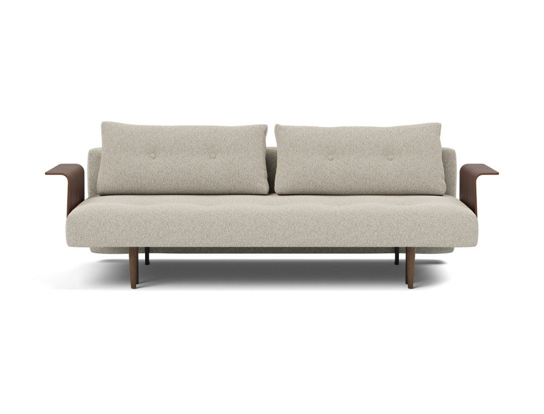 Canapea extensibila cu brate Recast Dark Styletto 140x200 cm, tesatura la alegere #material_539-boucl-beige