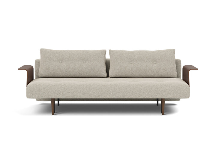 Canapea extensibila cu brate Recast Dark Styletto 140x200 cm, tesatura la alegere #material_539-boucl-beige