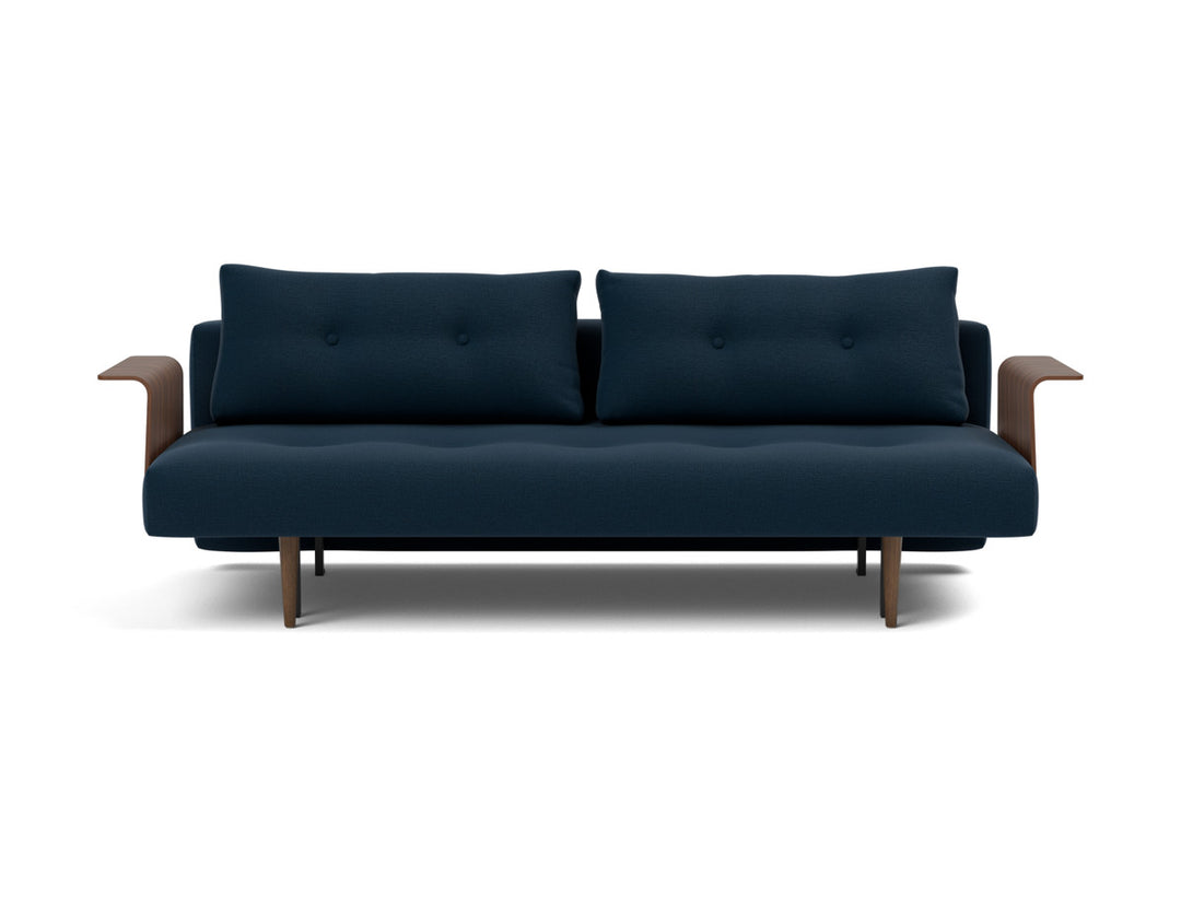 Canapea extensibila cu brate Recast Dark Styletto 140x200 cm, tesatura la alegere #material_528-mixed-dance-blue