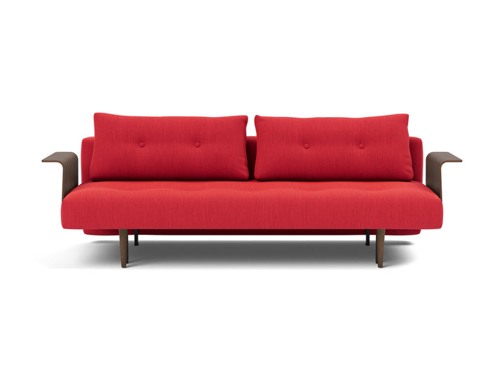 Canapea extensibila cu brate Recast Dark Styletto 140x200 cm, tesatura la alegere #material_511-elegance-red