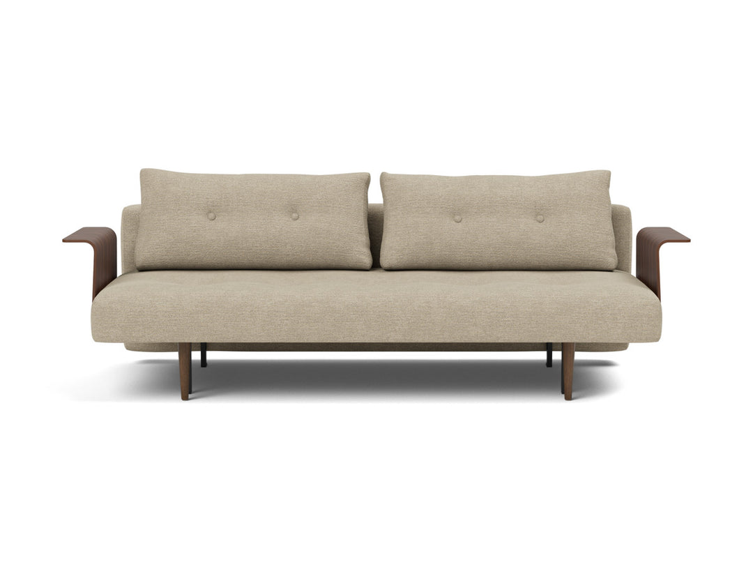 Canapea extensibila cu brate Recast Dark Styletto 140x200 cm, tesatura la alegere #material_356-taura-sand