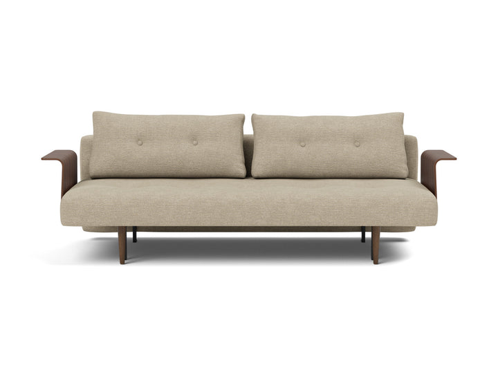 Canapea extensibila cu brate Recast Dark Styletto 140x200 cm, tesatura la alegere #material_356-taura-sand