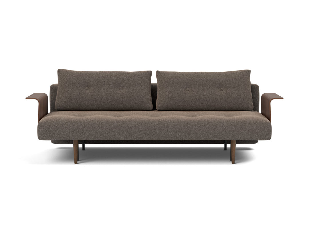 Canapea extensibila cu brate Recast Dark Styletto 140x200 cm, tesatura la alegere #material_530-boucl-taupe