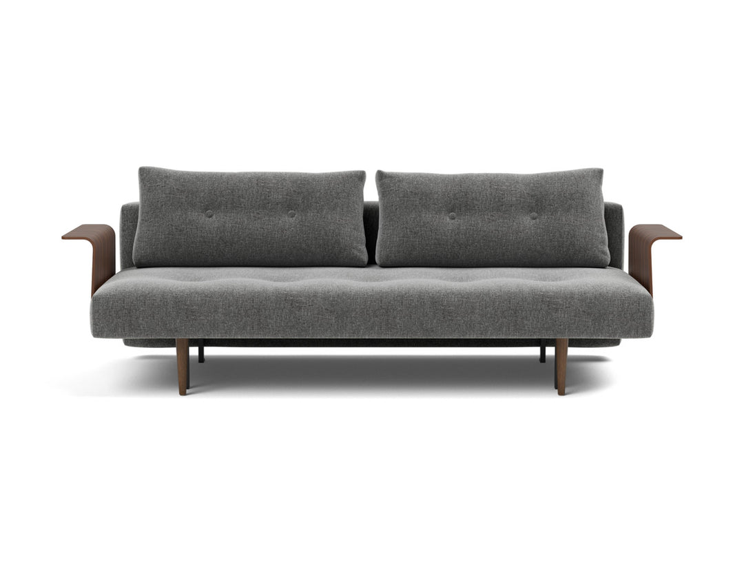 Canapea extensibila cu brate Recast Dark Styletto 140x200 cm, tesatura la alegere #material_563-twist-charcoal