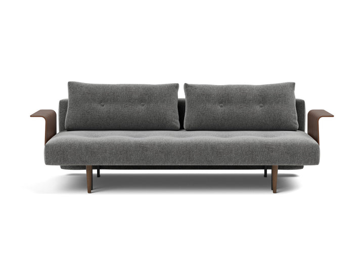 Canapea extensibila cu brate Recast Dark Styletto 140x200 cm, tesatura la alegere #material_563-twist-charcoal
