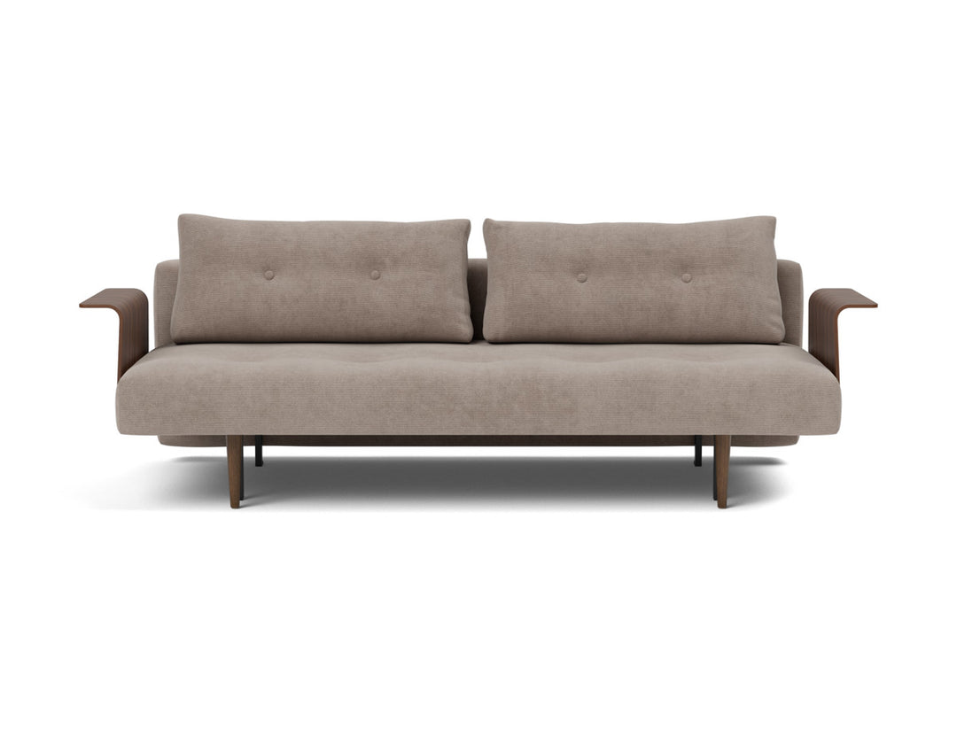 Canapea extensibila cu brate Recast Dark Styletto 140x200 cm, tesatura la alegere #material_318-cordufine-beige