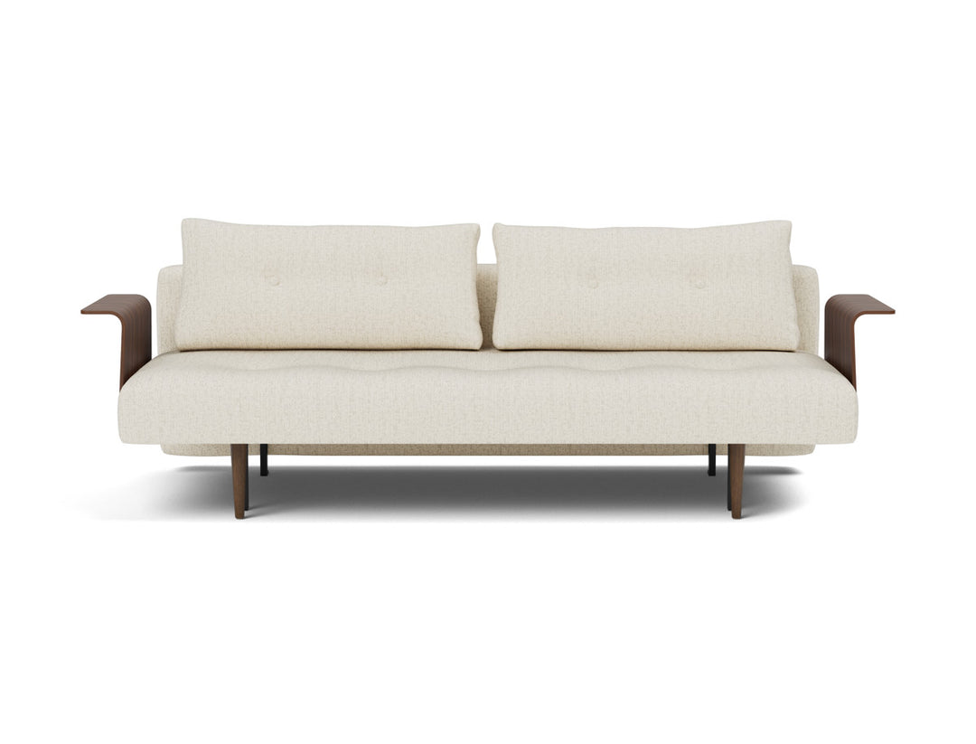 Canapea extensibila cu brate Recast Dark Styletto 140x200 cm, tesatura la alegere #material_531-boucl-off-white