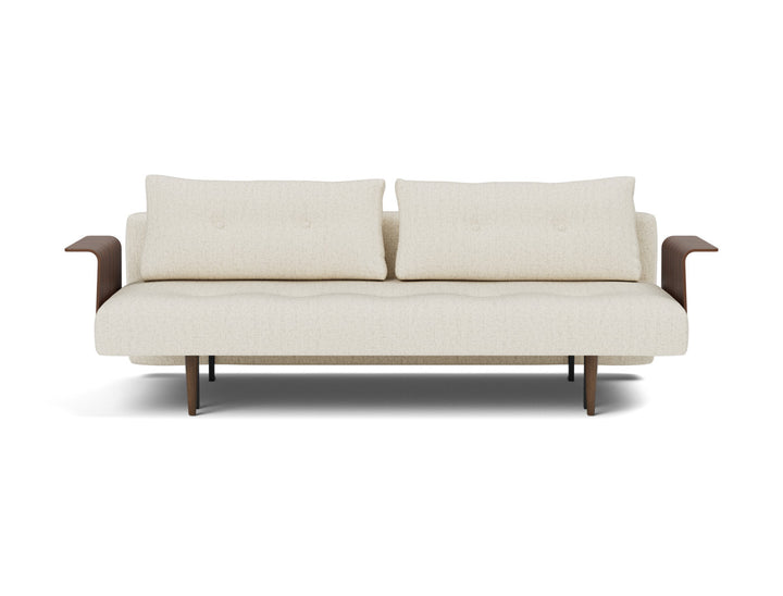 Canapea extensibila cu brate Recast Dark Styletto 140x200 cm, tesatura la alegere #material_531-boucl-off-white