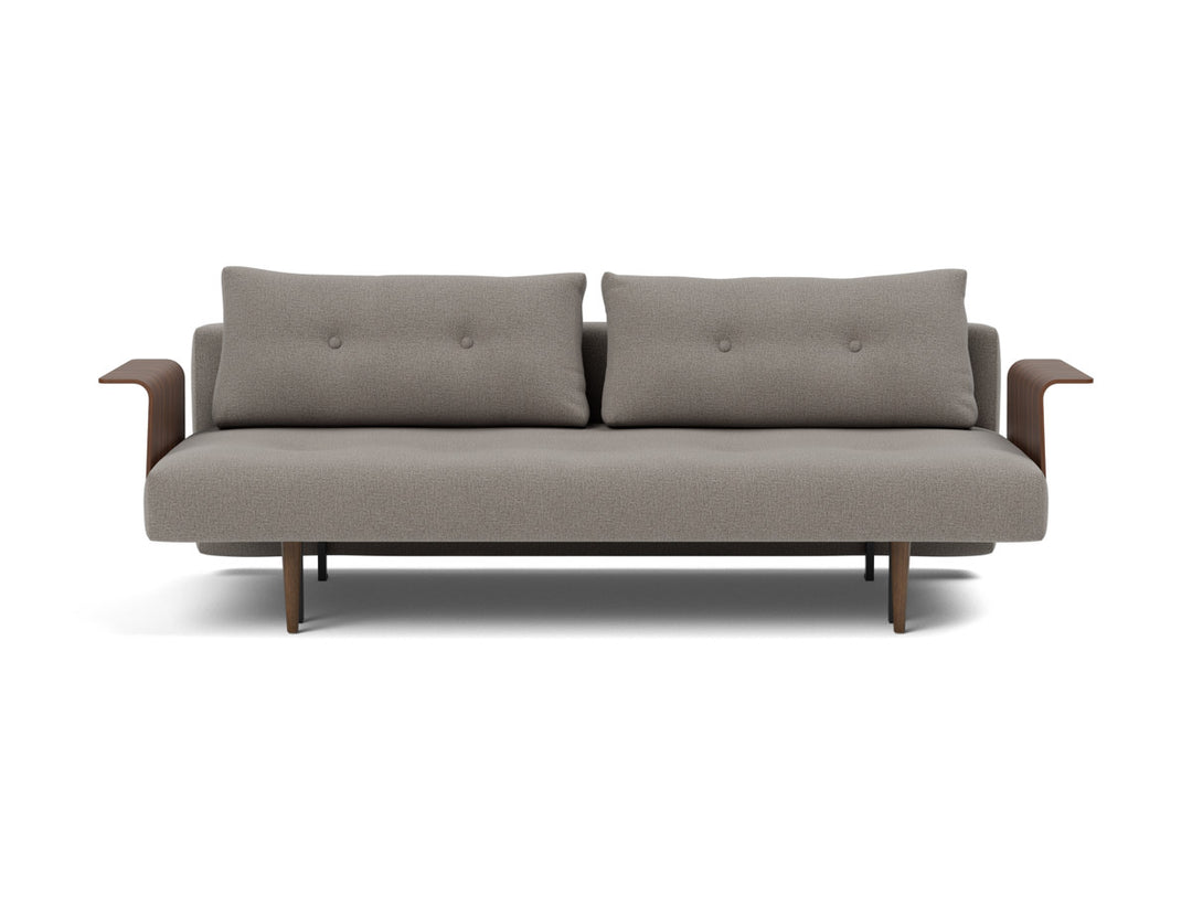 Canapea extensibila cu brate Recast Dark Styletto 140x200 cm, tesatura la alegere #material_521-mixed-dance-grey