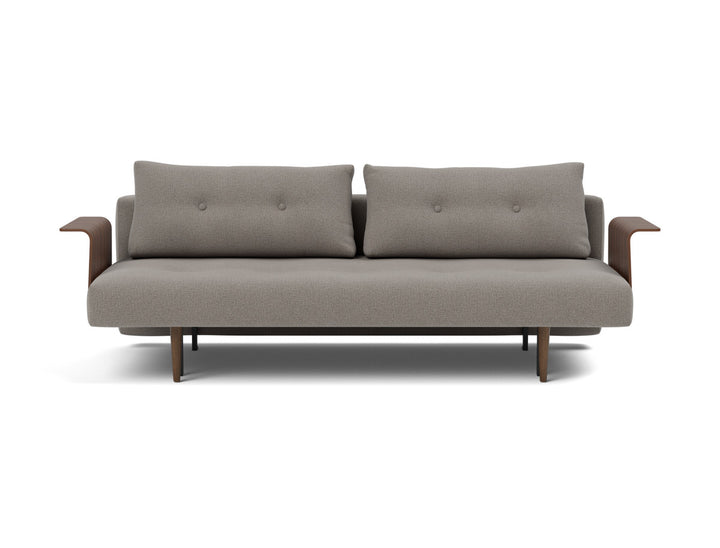 Canapea extensibila cu brate Recast Dark Styletto 140x200 cm, tesatura la alegere #material_521-mixed-dance-grey