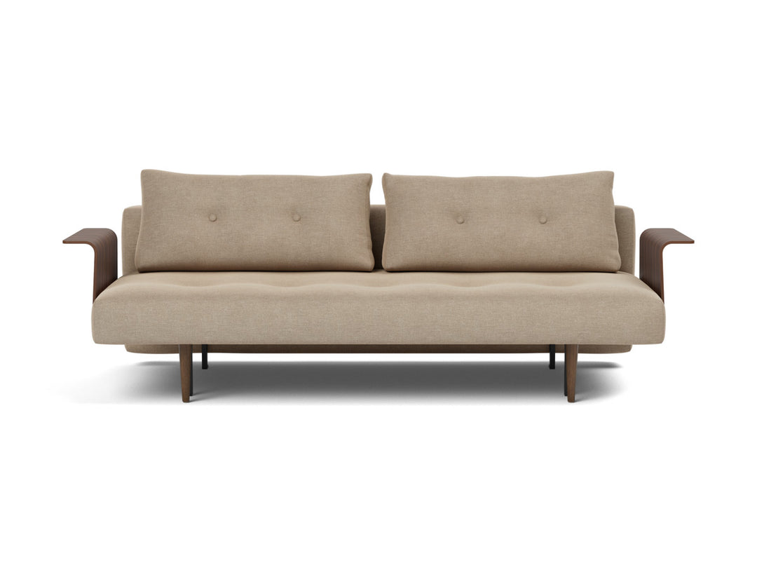 Canapea extensibila cu brate Recast Dark Styletto 140x200 cm, tesatura la alegere #material_587-phobos-mocha