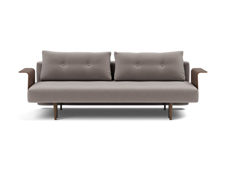 Canapea extensibila cu brate Recast Dark Styletto 140x200 cm, tesatura la alegere #material_418-esina-truffle