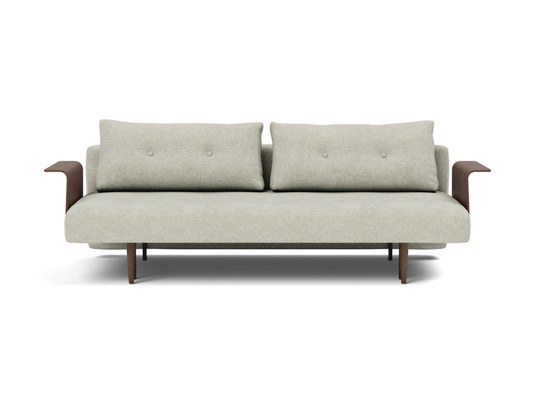 Canapea extensibila cu brate Recast Dark Styletto 140x200 cm, tesatura la alegere #material_280-avella-sand