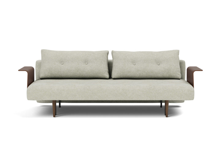 Canapea extensibila cu brate Recast Dark Styletto 140x200 cm, tesatura la alegere #material_280-avella-sand