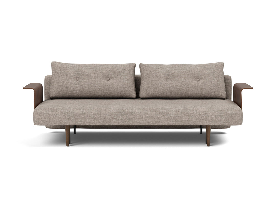 Canapea extensibila cu brate Recast Dark Styletto 140x200 cm, tesatura la alegere #material_472-yuveno-warm-grey