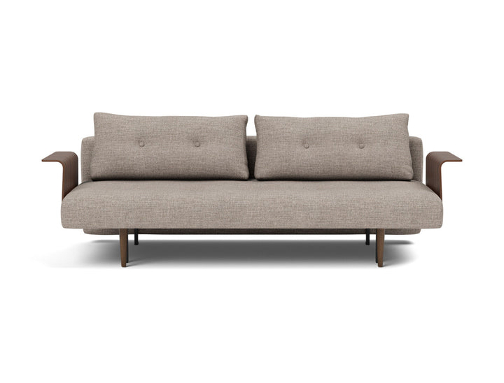 Canapea extensibila cu brate Recast Dark Styletto 140x200 cm, tesatura la alegere #material_472-yuveno-warm-grey