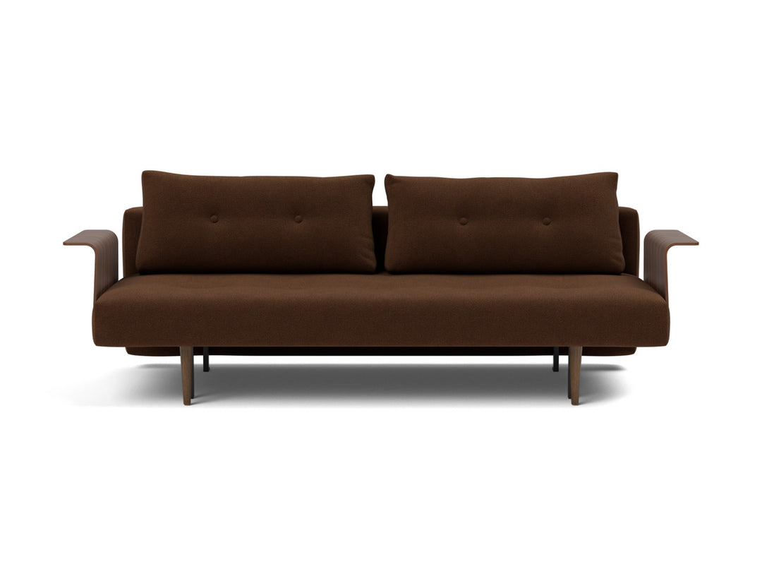 Canapea extensibila cu brate Recast Dark Styletto 140x200 cm, tesatura la alegere #material_359-taura-cappuccino
