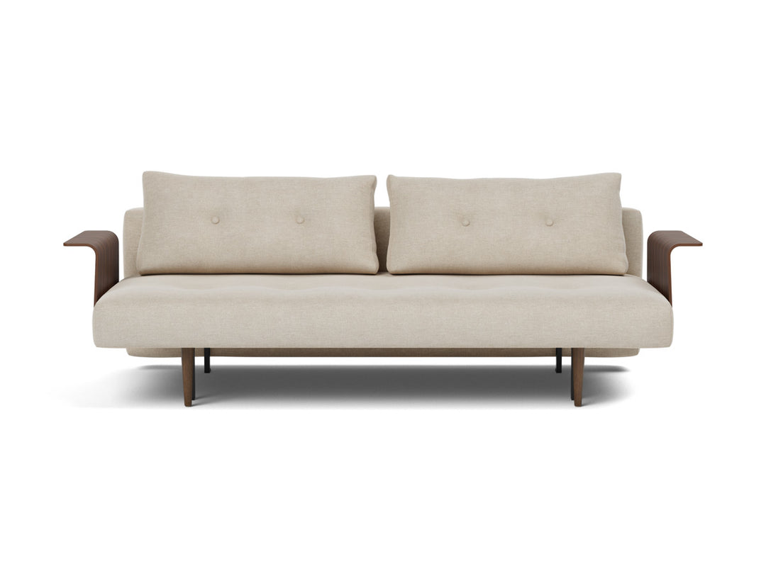 Canapea extensibila cu brate Recast Dark Styletto 140x200 cm, tesatura la alegere #material_586-phobos-latte