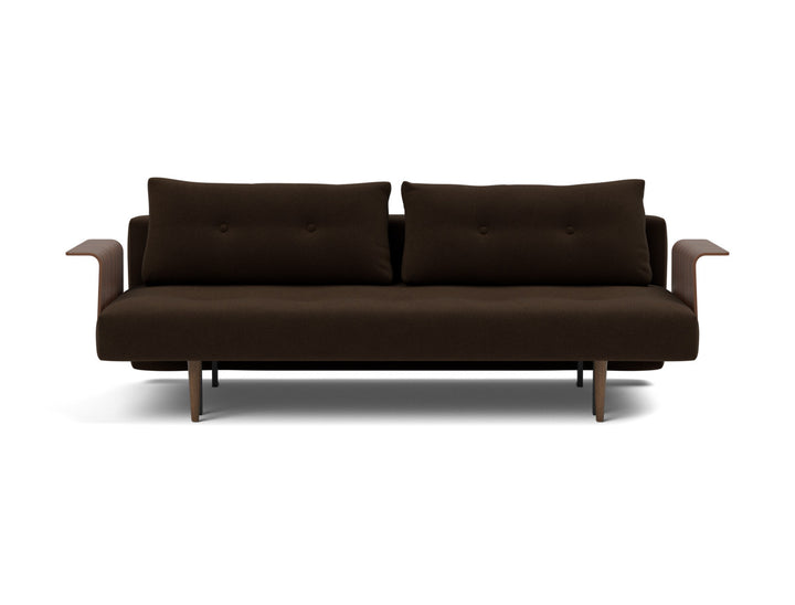 Canapea extensibila cu brate Recast Dark Styletto 140x200 cm, tesatura la alegere #material_358-taura-chocco