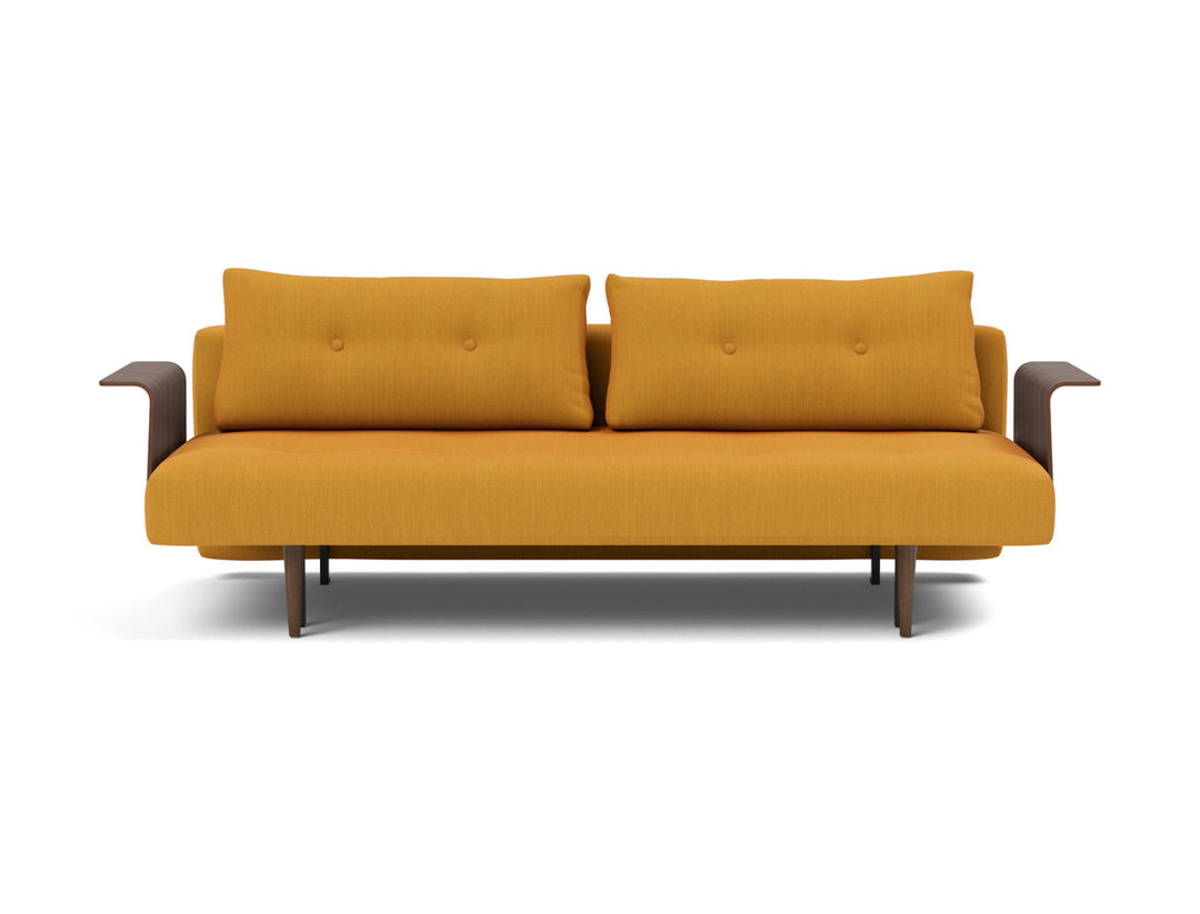Canapea extensibila cu brate Recast Dark Styletto 140x200 cm, tesatura la alegere #material_507-elegance-burned-curry