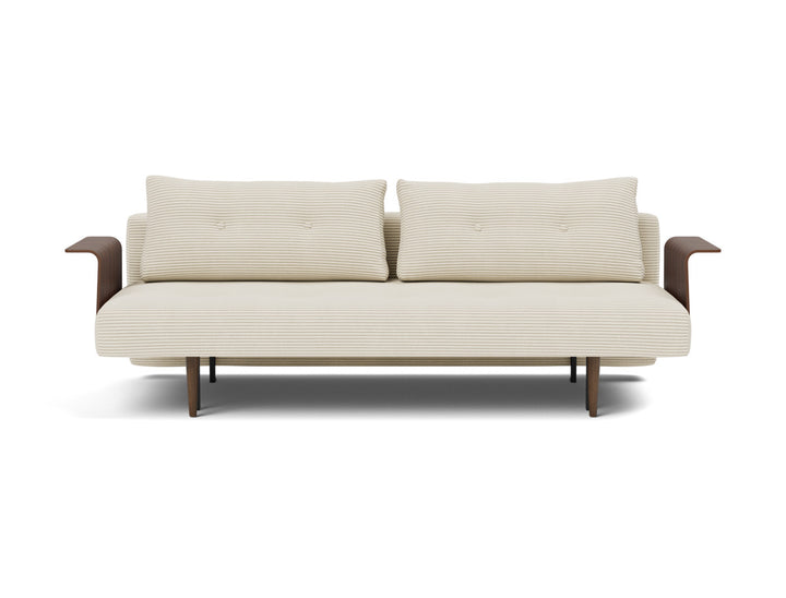 Canapea extensibila cu brate Recast Dark Styletto 140x200 cm, tesatura la alegere #material_594-corduroy-ivory