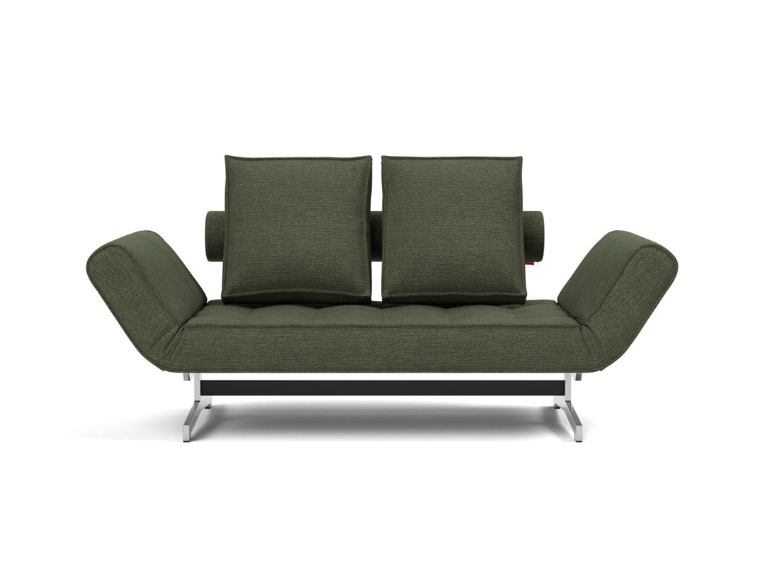 Canapea extensibila Ghia Chrome 80x210 cm, tesatura la alegere #material_353-taura-forest