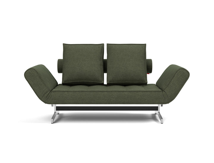 Canapea extensibila Ghia Chrome 80x210 cm, tesatura la alegere #material_353-taura-forest