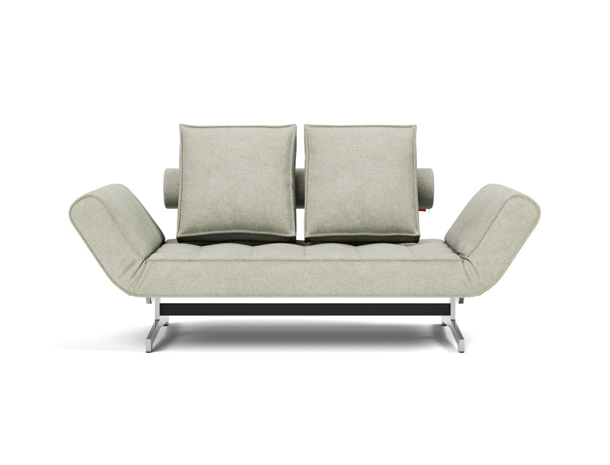 Canapea extensibila Ghia Chrome 80x210 cm, tesatura la alegere