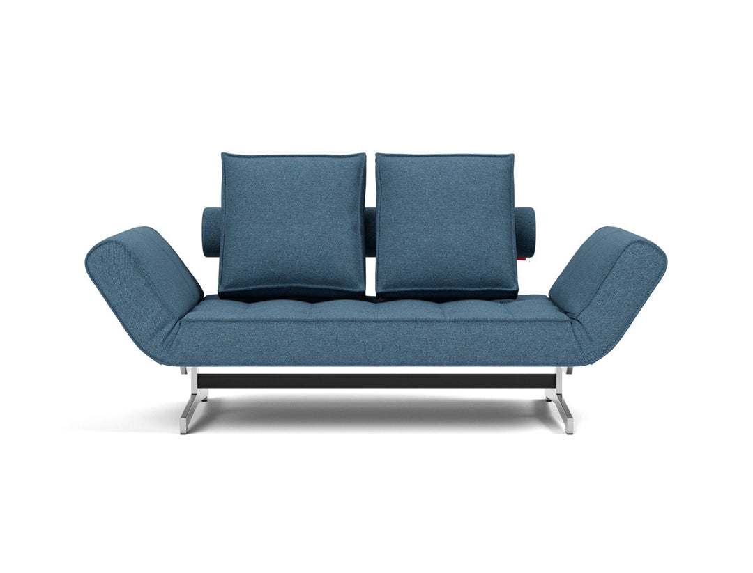 Canapea extensibila Ghia Chrome 80x210 cm, tesatura la alegere #material_302-weda-blue