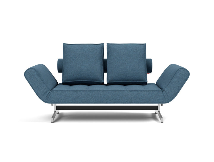 Canapea extensibila Ghia Chrome 80x210 cm, tesatura la alegere #material_302-weda-blue