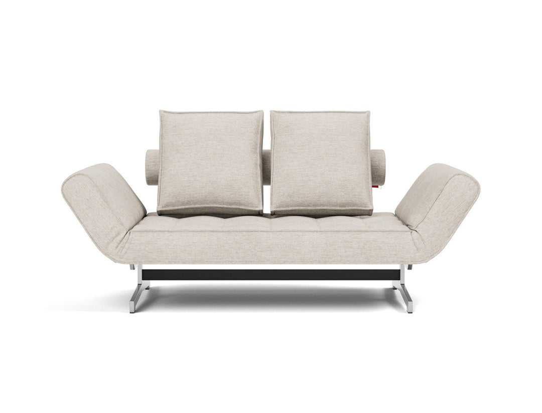 Canapea extensibila Ghia Chrome 80x210 cm, tesatura la alegere #material_470-yuveno-natural