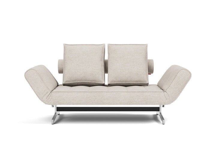 Canapea extensibila Ghia Chrome 80x210 cm, tesatura la alegere #material_470-yuveno-natural