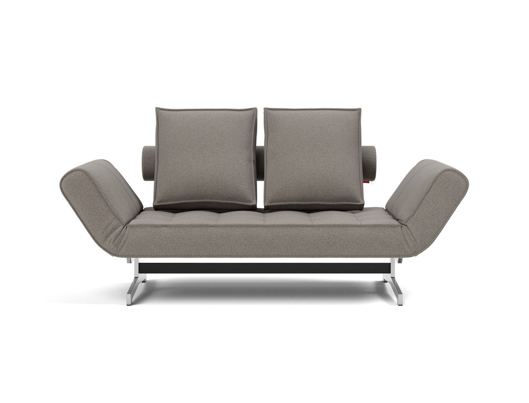 Canapea extensibila Ghia Chrome 80x210 cm, tesatura la alegere #material_521-mixed-dance-grey