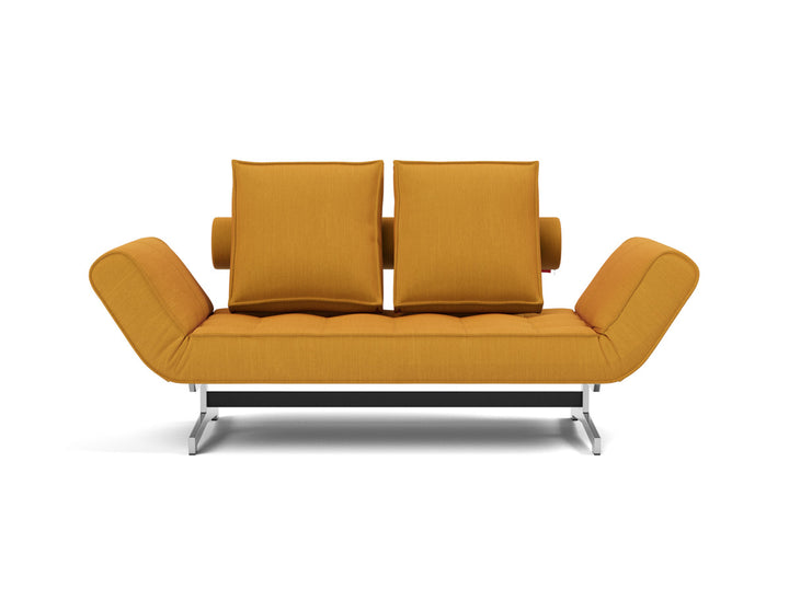 Canapea extensibila Ghia Chrome 80x210 cm, tesatura la alegere #material_507-elegance-burned-curry