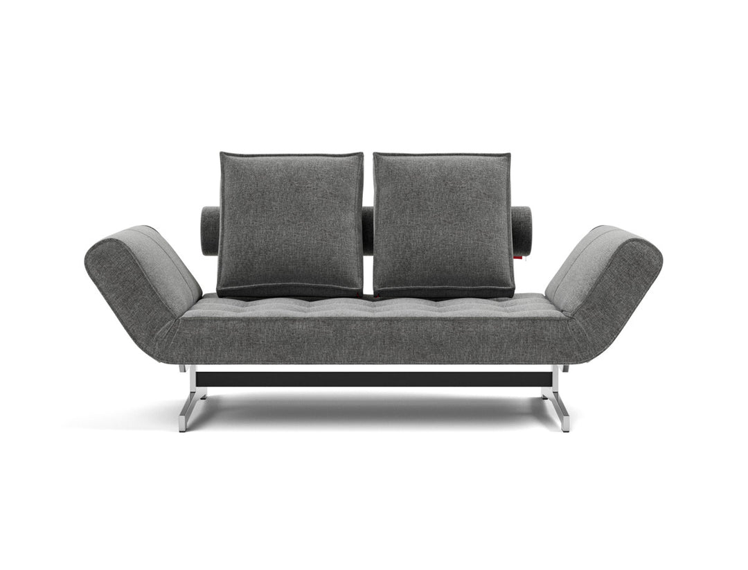 Canapea extensibila Ghia Chrome 80x210 cm, tesatura la alegere #material_563-twist-charcoal