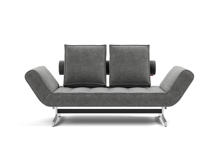 Canapea extensibila Ghia Chrome 80x210 cm, tesatura la alegere #material_563-twist-charcoal