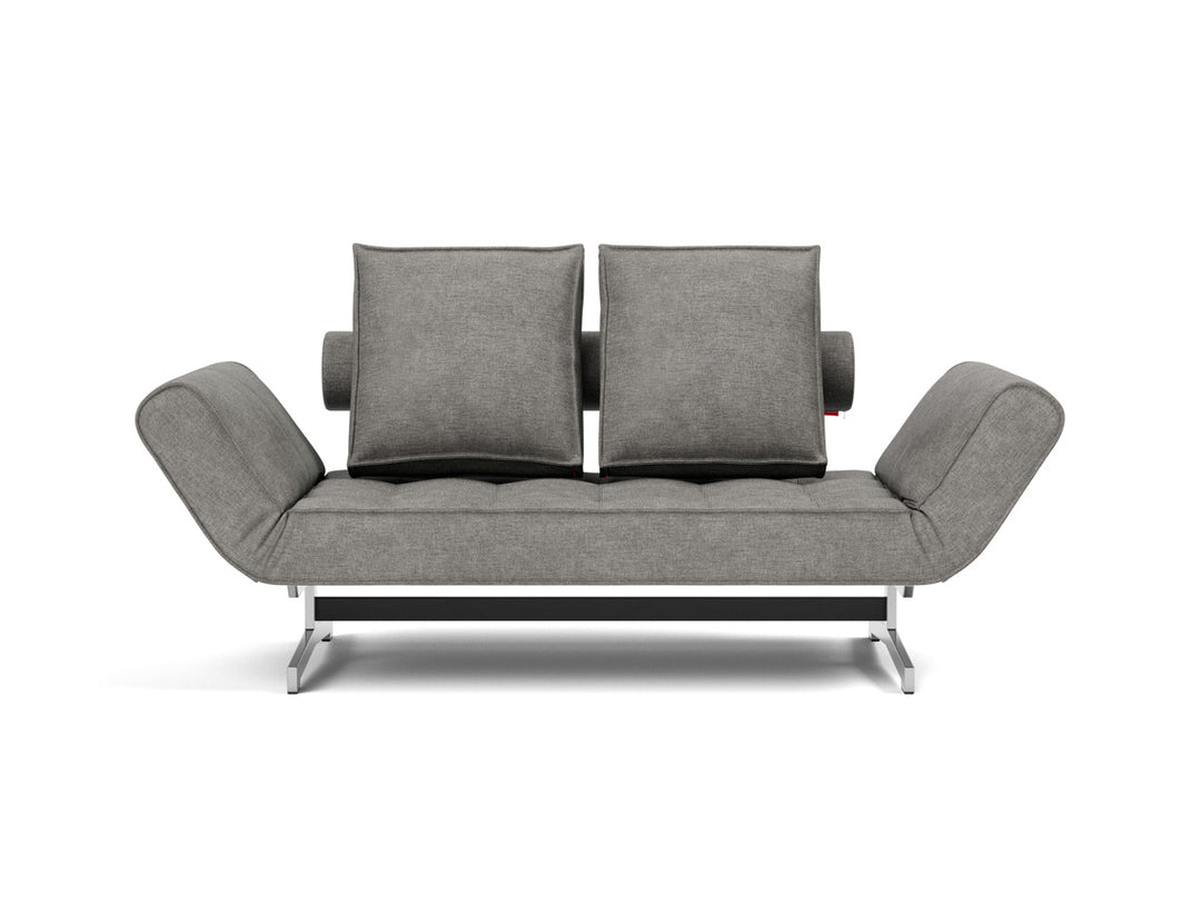 Canapea extensibila Ghia Chrome 80x210 cm, tesatura la alegere #material_282-avella-warm-grey