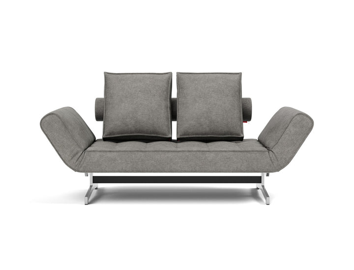 Canapea extensibila Ghia Chrome 80x210 cm, tesatura la alegere #material_282-avella-warm-grey
