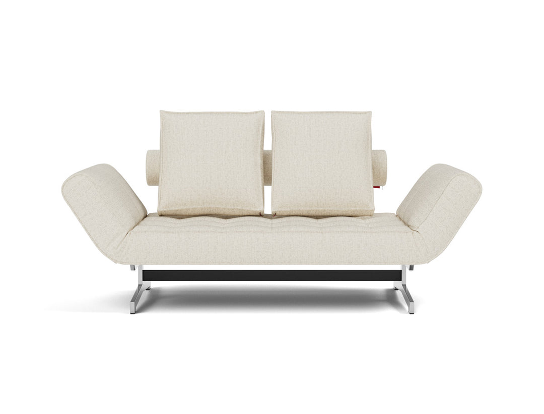 Canapea extensibila Ghia Chrome 80x210 cm, tesatura la alegere #material_531-boucl-off-white